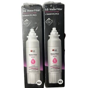 2 Pack LG LT800P Refrigerator Water Filter Replacement ADQ73613401 Genuine OEM